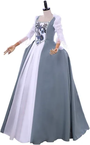 Vista 3 de Outlander - Vestido de boda bordado de Claire Fraser para mujer, vestido de fiesta