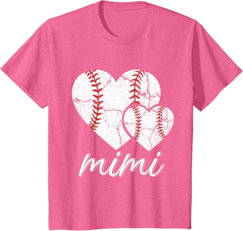 Vista 65 de Camiseta de béisbol Mimi para el Día de la Madre, Negro, S