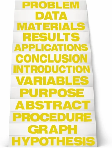 Vista 8 de Mixed Color de 8.5" x 1.375" Science Fair Títulos, clase Pack de 24