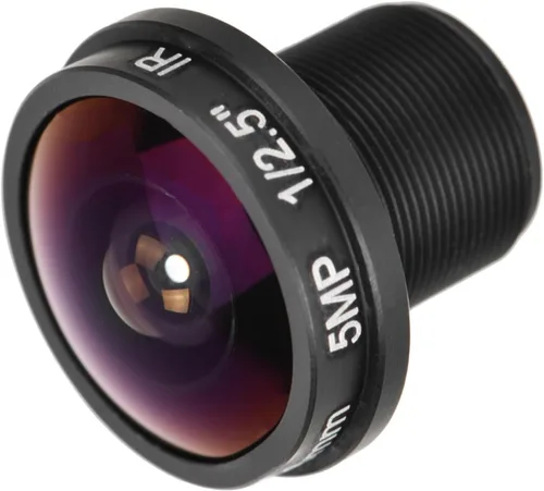 Vista 9 de Lente de ojo de pez de 0.071 in, lente de cámara CCTV gran angular de 180°, 5MP HD para vigilancia, compatible con CCD de 1/3 pulgadas y 1/4