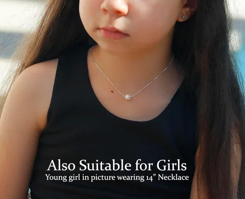 Vista 54 de Collar de hija relleno de oro de mamá o papá, collar clásico de perlas blancas con mensaje significativo, listo para regalar