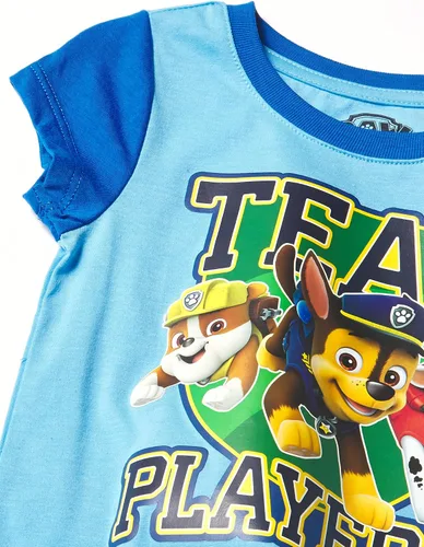 Vista 2 de Paw Patrol Conjunto de camiseta y pantalones cortos de 2 piezas para niños pequeños