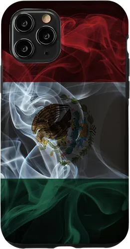 Vista 29 de Smoky Mexico Flag - Funda para iPhone 17 con diseño de orgullo mexicano ahumado