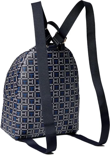 Vista 2 de Tommy Hilfiger Ainsley II Smalldome Mochila con monograma cuadrado recubierto, Azul marinoBlanco, Ainsley Ii Smalldome Mochila con monograma