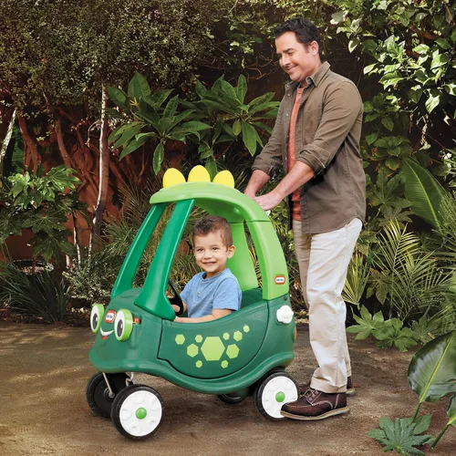 Vista 7 de Little Tikes Cozy Coupe Dinosaur - Exclusivo de Amazon, grande, verde