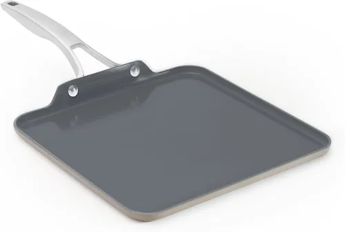 Vista 8 de Calphalon® Premier - Plancha cuadrada antiadherente de cerámica de 11 pulgadas, azul medianoche