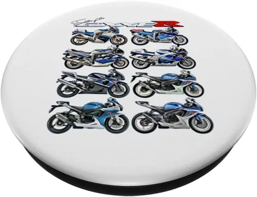 Vista 2 de Gixxer, Evolution, GSXR, Carreras de carretera, motocicleta, motocicleta, PopSockets de bicicleta intercambiables PopGrip