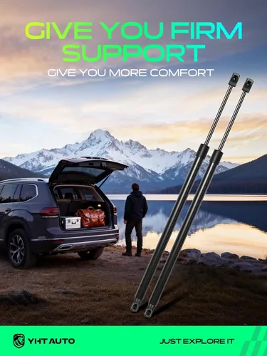 Vista 2 de YHTAUTO Juego de 2 puntales de soporte de elevación de escotilla trasera de repuesto para Jeep Cherokee 2014-2019, excepto puerta de elevación