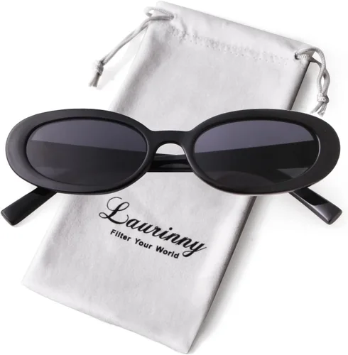 Vista 8 de Gafas de sol de los años 90 para mujeres y hombres, gafas de sol ovaladas