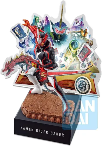 Vista 2 de Figura Ichibansho – Kamen Rider Saber – Kamen Rider Saber (No.02 Feat.Legend Kamen Rider), estatua coleccionable de Bandai Spirits