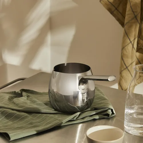 Vista 2 de Alessi SG302 "Mami" Caldera de Leche, Plata