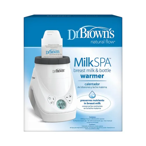 Vista 2 de Dr. Brown's Natural Flow MilkSPA - Calentador de leche materna y biberones con almacenamiento y recolección de leche materna, 4 onzas (paquete de 4)