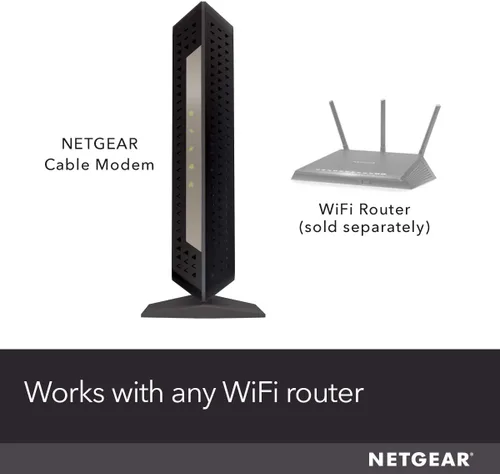 Vista 2 de NETGEAR Módem de cable DOCSIS 3.1 (CM1000) Módem Gigabit, Compatible con todos los principales proveedores de cable, incluyendo Xfinity, Spectrum