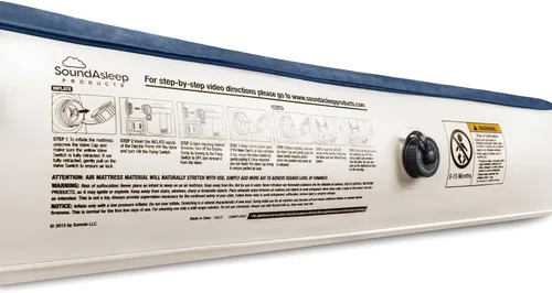 Vista 4 de Colchón de aire SoundAsleep con PVC ecológico y bomba de aire recargable