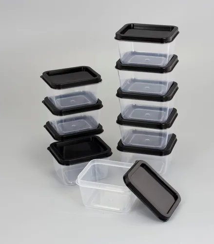 Vista 5 de ZENVY Paquete de 50 mini recipientes reutilizables de 2 onzas, incluye 50 recipientes de plástico de 2 onzas y tapas, para salsas, salsas, salsas
