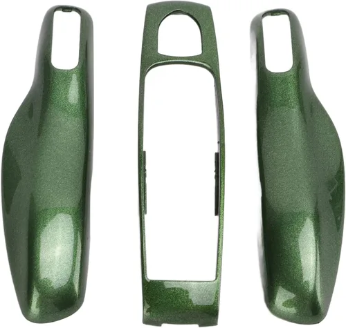 Vista 5 de Fydun Coche Key Fob Cover Shell Protector Key Fob Cover Assembly 3 Piezas para Cayman 911 718 (Verde)