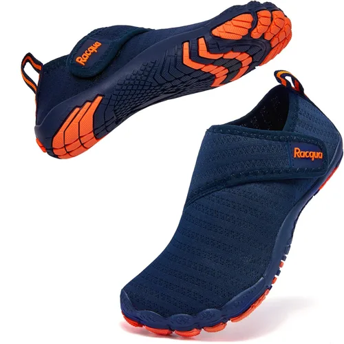 Vista 2 de Racqua Zapatos acuáticos para niños y niñas, de secado rápido, ligeros, para piscina, natación, playa, deportes, zapatos acuáticos