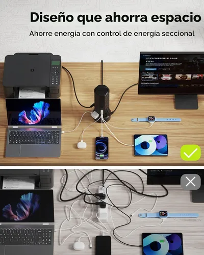 Vista 6 de JACKYLED Protector contra sobretensiones de torre de regleta