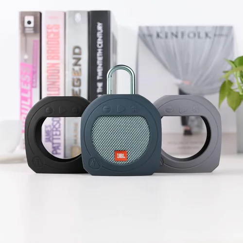 Vista 7 de Funda protectora de silicona para JBL Clip 3 Altavoz portátil impermeable (azul)