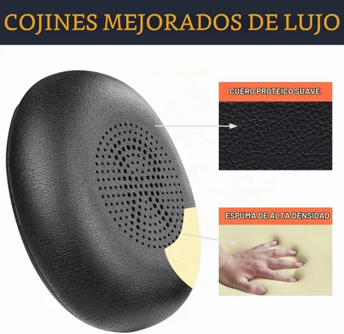 Vista 6 de SOULWIT Almohadillas para Jabra Evolve2 65, Elite 45h - Negro