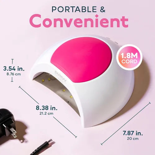 Vista 4 de Lámpara para las uñas con 4 ajustes de temporizador SUN2C 48 W LED UV de SUNUV, sensor para uñas de gel y el curado de las uñas del pie 4 Timer