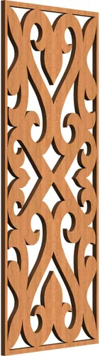 Vista 87 de Keene Paneles de pared decorativos de madera con calado, 9 3/8 pulgadas de ancho x 24 3/8 pulgadas de alto x 1/4 de alto, abedul Birch
