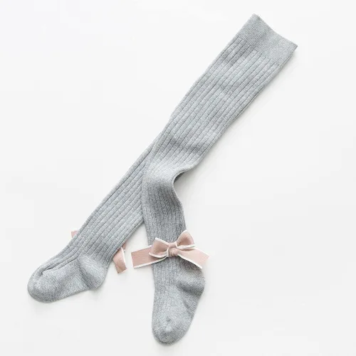 Vista 4 de vanberfia 2-8 T - Mallas de punto trenzado para niñas, medias de algodón para bebés, paquete de 3