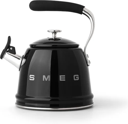 Vista 19 de Smeg Tetera silbante Retro para estufa – 2.4L (Negro)