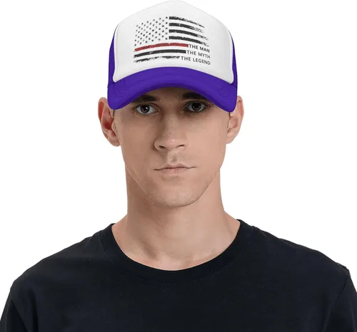 Vista 7 de Cool Hats for Men Weddings Officiant Marriage Trucker Hat Man Myth Legend Officiant Low Profile