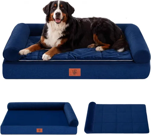 Vista 33 de GTPLAYER Dog Bed, Egg-Crate Foam Pressure Relief with Waterproof Washable Pet Bed 23.6" with 2-in-1 Cooling/Warming Pad, Non-Slip Bottom, Detachable