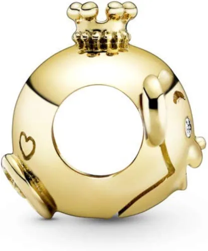 Vista 3 de PANDORA - Señales brillantes del zodiaco chino de 18 quilates chapado en oro pandora Shine Collection Charm Mezcla de metal única chapada en oro