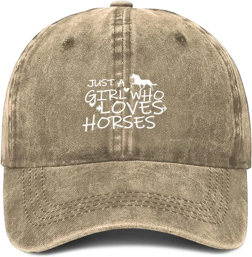 Vista 15 de Just Girl Who Loves Horse - Gorra de béisbol para mujer, ajustable, de moda, de algodón