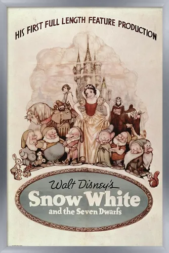 Vista 8 de Trends International Disney Snow White - Póster de pared de una hoja, 24.00 x 36.00 pulgadas, versión enmarcada en negro