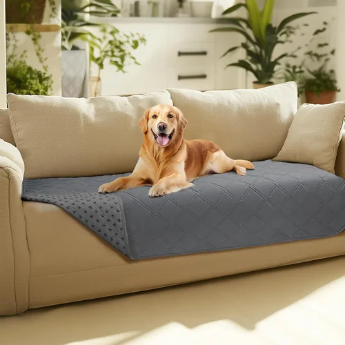 Vista 17 de Luciphia Funda de sofá 100% impermeable para perros, antideslizante, protector de sofá para mascotas, tapete para sofá, cachorro y gatos, con parte