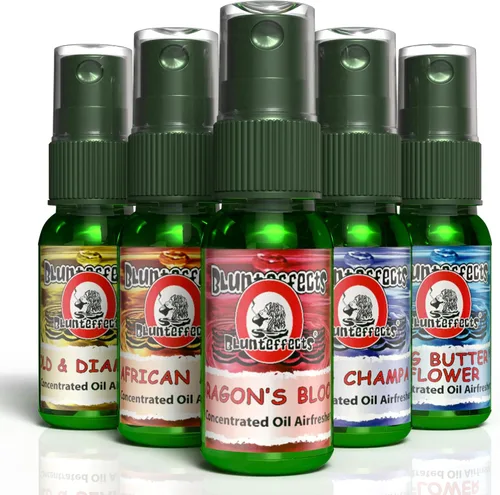 Vista 9 de Blunteffects Ambientador concentrado en espray 1 oz, ónix negro, paquete