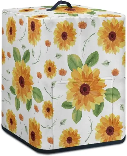 Vista 11 de ZOUTAIRONG Funda para freidora de aire de girasol de otoño para el hogar, accesorios de decoración de cocina, fundas para electrodomésticos pequeños