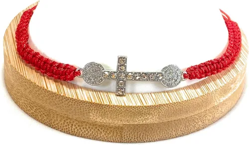 Vista 4 de Medalla San Benito con Cruz Pulsera Roja Roja De San Benito Con Cruz
