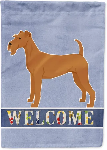 Vista 88 de Caroline's Treasures CK3704GF Bandera de jardín de bienvenida de Akita Shepherd Black and Tan - Bandera decorativa para patio exterior, patio