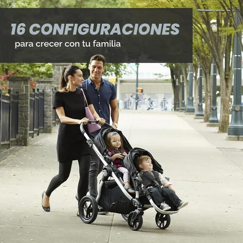 Vista 2 de Carriola individual Baby Jogger City Select, Jet Negro azabache