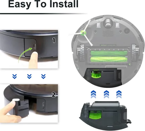 Vista 5 de ilovelife Caja de basura de repuesto para iRobot Roomba i3 i3+ i4 i6 i6+ i7 i7+ i8 i8+/Plus E5 E6 E7 J7 Serie I, E y J Aspiradora con eliminación