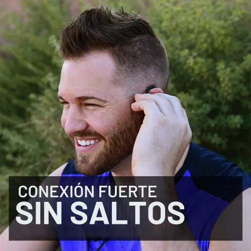 Vista 5 de Senso Auriculares Bluetooth, los mejores auriculares deportivos inalámbricos con micrófono IPX7, impermeables, HD, estéreo, a prueba de sudor