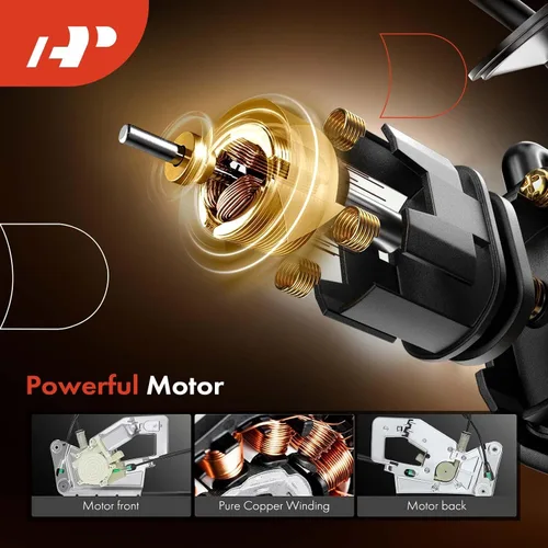 Vista 4 de A-Premium Regulador de Ventanilla Eléctrica Delantero Izquierdo del Lado del Conductor con Motor Compatible con BMW E39 525i 2001-2003, 528i