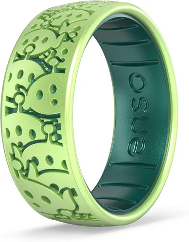 Vista 8 de Enso Rings Disney Pixar Collection - Anillos clásicos de silicona grabados - Diseño cómodo y flexible