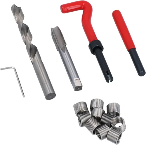 Vista 7 de AB Tools M10 x 0.049 in Kit de reparación de rosca/helicoil 9pc conjunto dañado hilo AN019