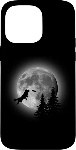 Vista 21 de Border Collie Catching Frisbee Moon Case for iPhone 16