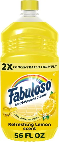 Vista 11 de Fabuloso Limpiador multiusos y limpiador de suelos, concentrado 2 veces, aroma a lavanda, 56 onzas líquidas