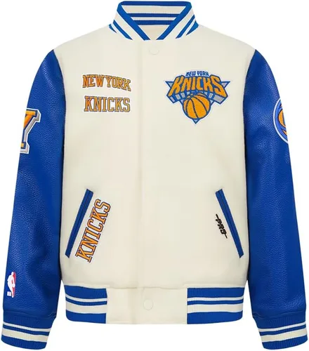 Vista 30 de Pro Standard Chaqueta Varsity clásica retro de la NBA para niños grandes