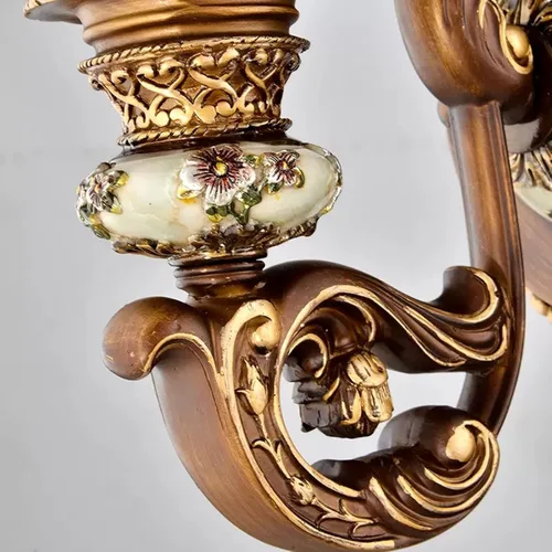 Vista 3 de Wall Lamp European Retro Wall Lamp Living Room Background Lamp Wall Lamp Neoclassical Lamp Bedroom Bedside Lamp Wall Lights for Living Room