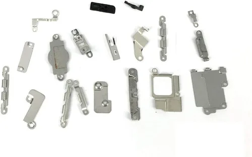 Vista 2 de Piezas internas de la cubierta de la placa de metal para el iPhone 5, reemplazo del soporte incluye juego completo de tornillos y kit