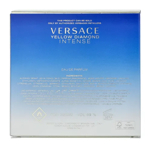 Vista 4 de Versace Yellow Diamond Intense Eau De Parfum en aerosol, 1.7 onzas líquidas
